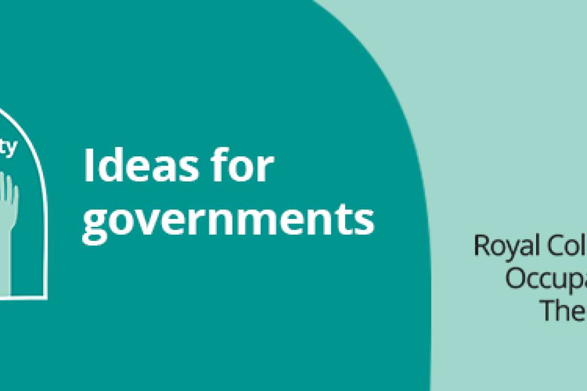 OTWeek2021 RCOT health equity ideas for governments