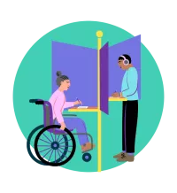 illustration of people voting