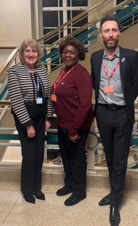 Carolyn, Odeth and Gary standing together for a photo