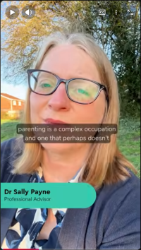 A still shot from Dr Sally Payne's intro video