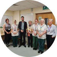 The OT staff at university hospital wales