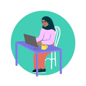 Laptop user