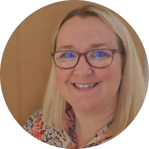 Amy Howard smiles at the camera