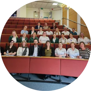 CEO Gary Waltham on a visit to North Wales