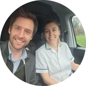 Abby Hewitt with MS Sam Rowlands