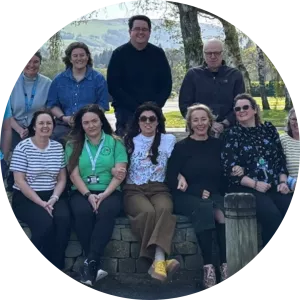 Paul smith with the All-Wales Paediatric OT network away day in Llanelwedd