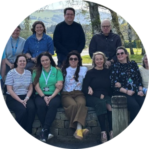 Paul smith with the All-Wales Paediatric OT network away day in Llanelwedd
