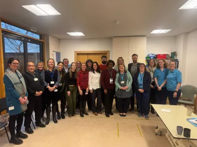Gary and Odeth with members working in CYP services across Lothian