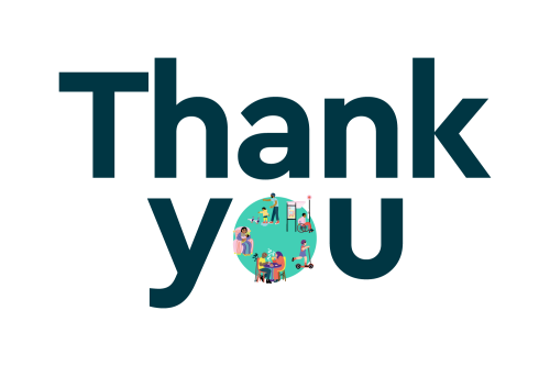 An on-brand note to say thank you