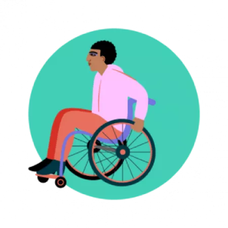 Man in wheelchair