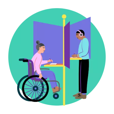 illustration of people voting