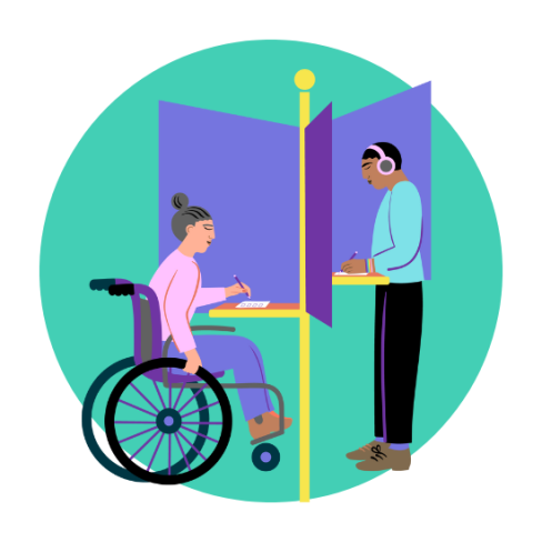 illustration of people voting