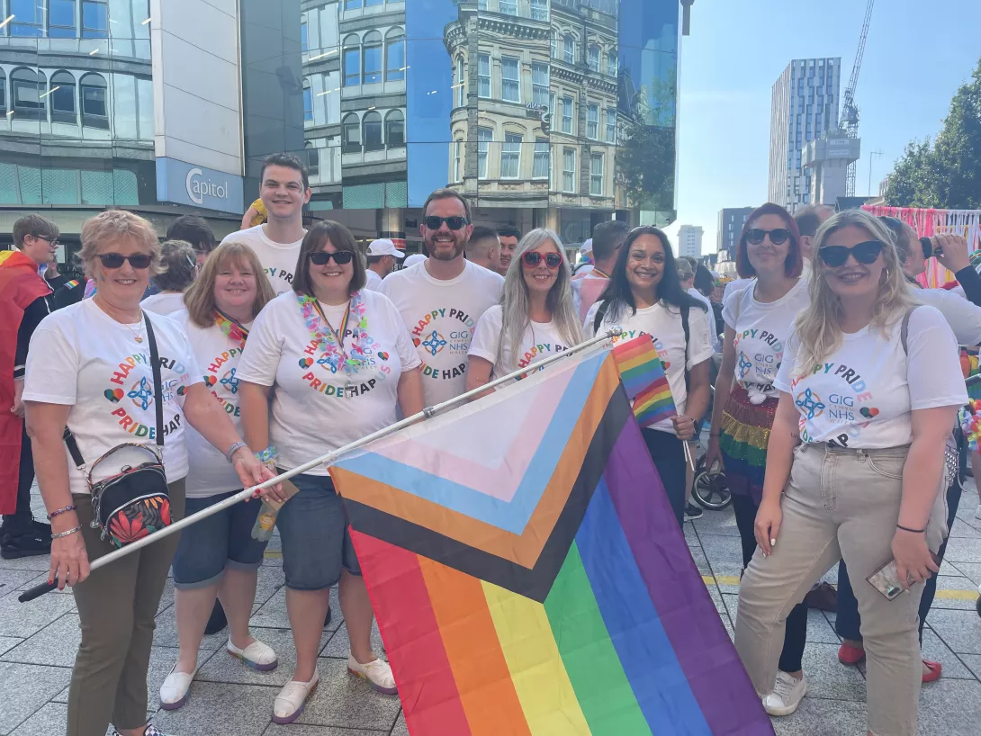 OT's gathered at Pride Cymru 2022